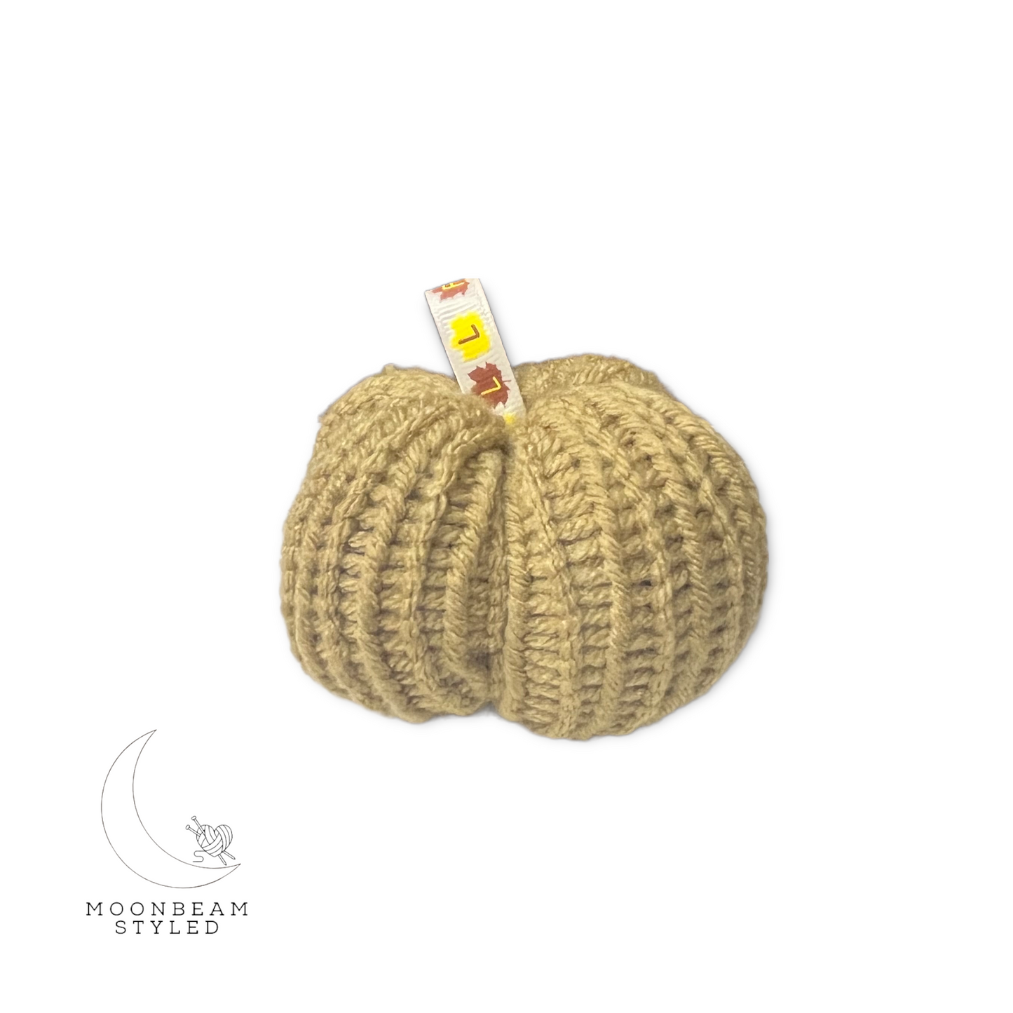 Handmade Knit Pumpkin Moss Green