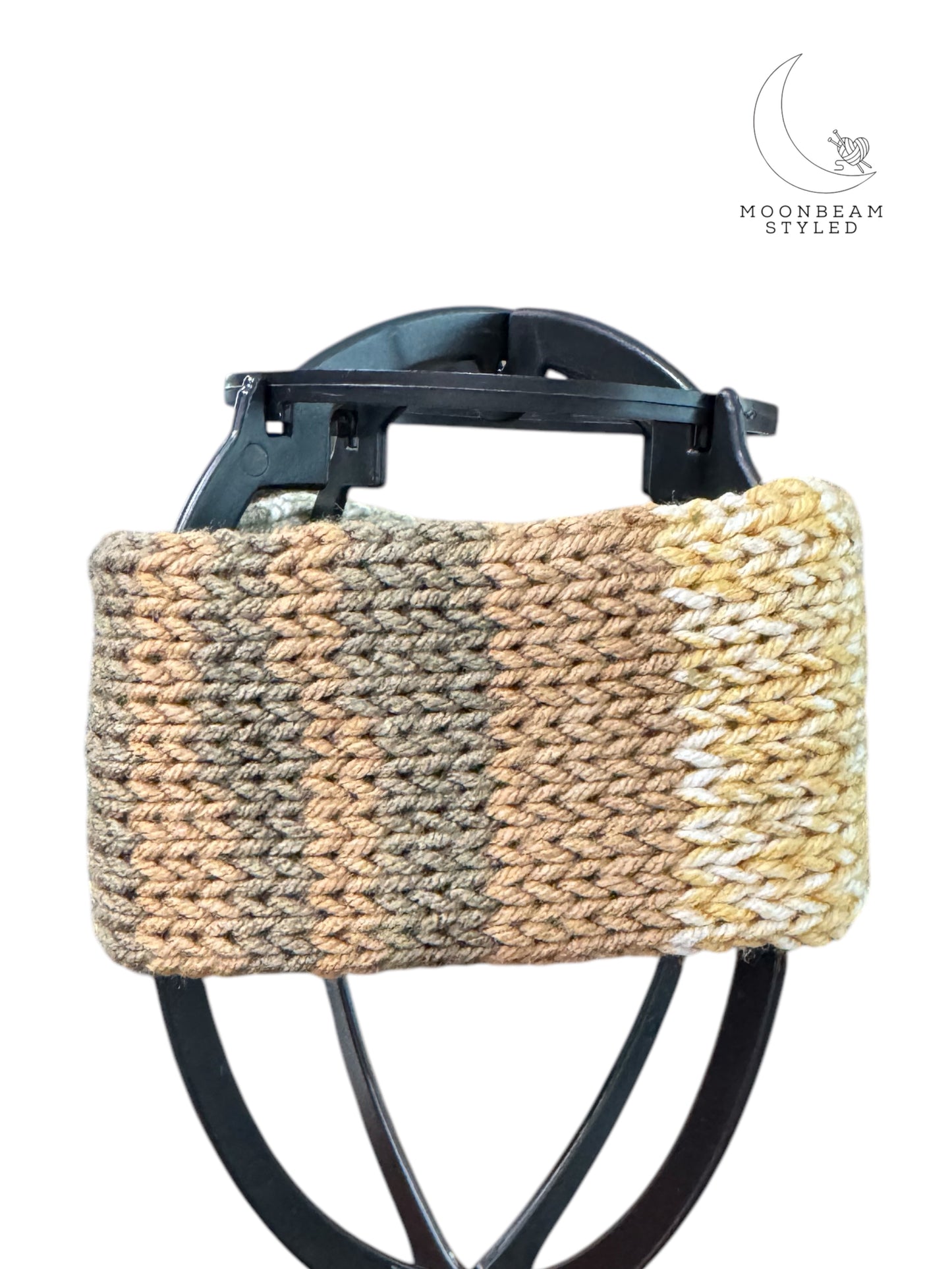 Handmade Knit Headwrap Green Skies