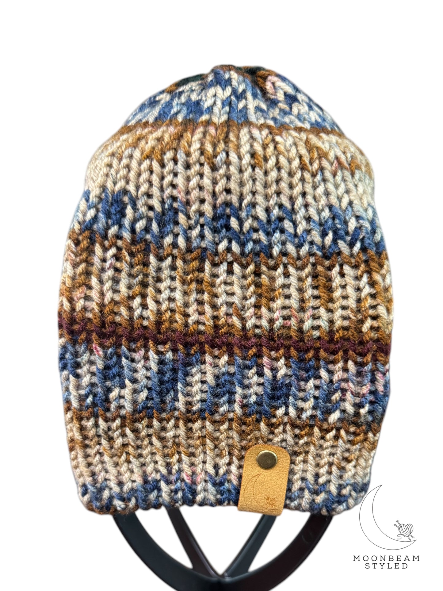 Handmade Knit Beanie High Sierra Stripe